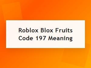 Exploring the Mystery of Blox Fruits Code 197